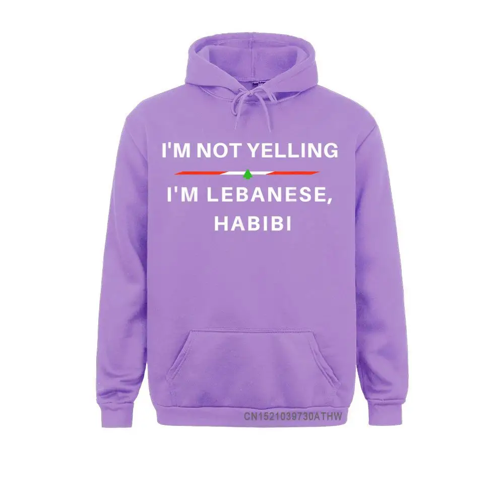 I'm Not Yelling Im Lebanese Habibi Funny Arabic Hooded Tops Hoodies Retro Design Adult Men Sweatshirts Street Hoods