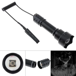 Messa a fuoco rotante T20 850nm IR 38mm lente luce infrarossa visione notturna Zoom torcia torcia con pressostato remoto