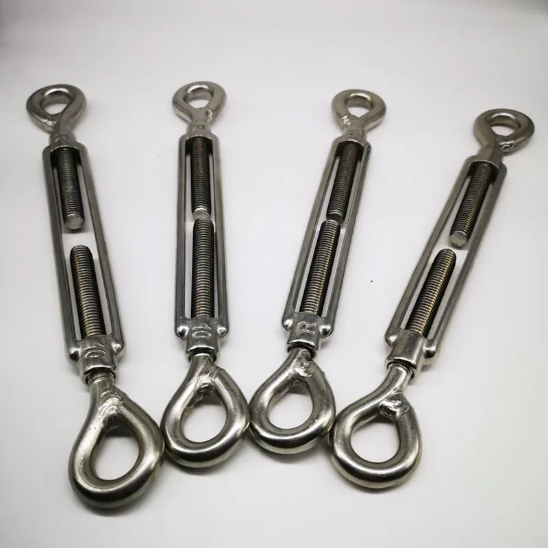 10pcs M4 Eye and Eye Open Turnbuckle 304 Stainless Steel With Working Magnet