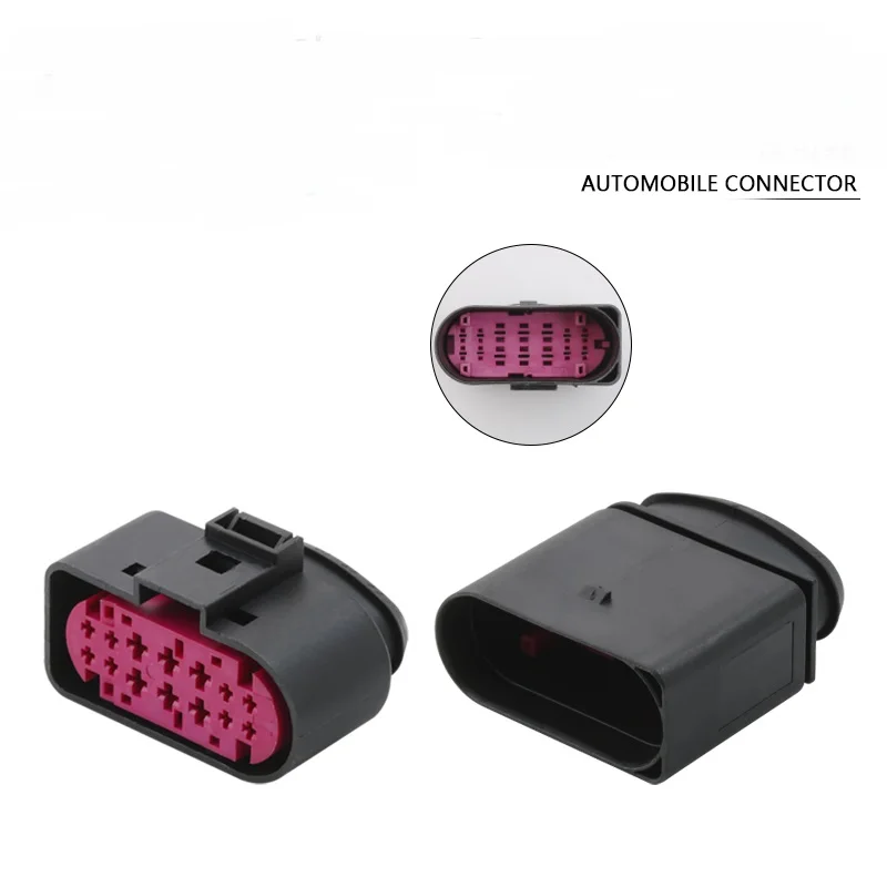 20 Sets 14 Pin 1J0973737 1J0973837 1.5mm 3.5mm Waterproof Auto Connector Lamp Light Socket For Audi BMW VW