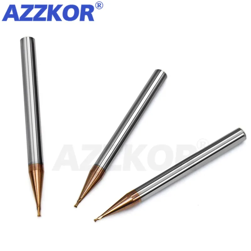 Milling Cutter Alloy Coating Tungsten Steel Tool Cnc Maching Small Diameter Endmill Top Face Cutter Kit Milling Machine Tools