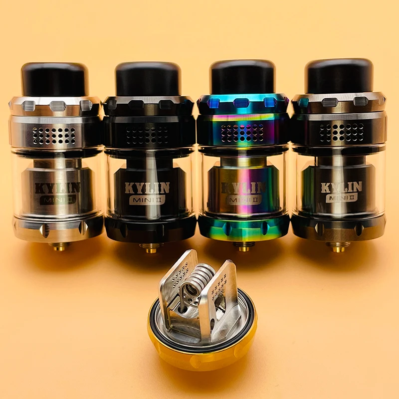 DSXvape kylin mini v2 rta atomizer 3ml/5ml 24.4mm top fill single coil airflow intake adjustable rebuildable tank vape vaporizer