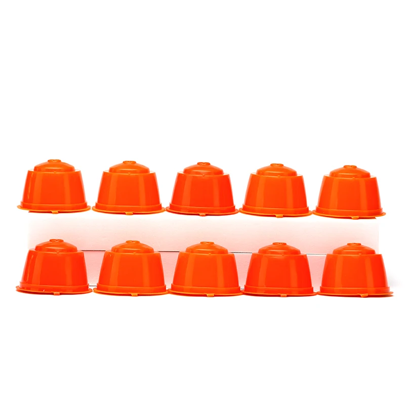 10PCS Refillable Capsules for Nescafe DOLCE GUSTO Coffee Capsules Reusable Filter with Spoon Brush Coffee Pods High Quality