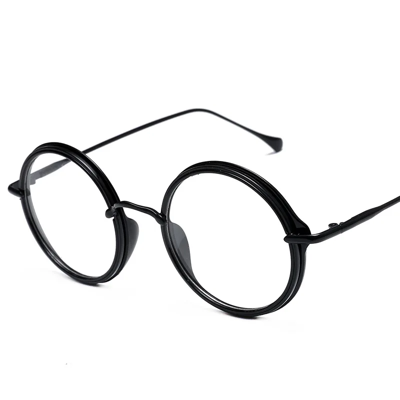 Logorela-Gafas de aleación ultraligeras para hombre y mujer, anteojos con montura óptica Retro, graduadas, redondas, Vintage, 9059