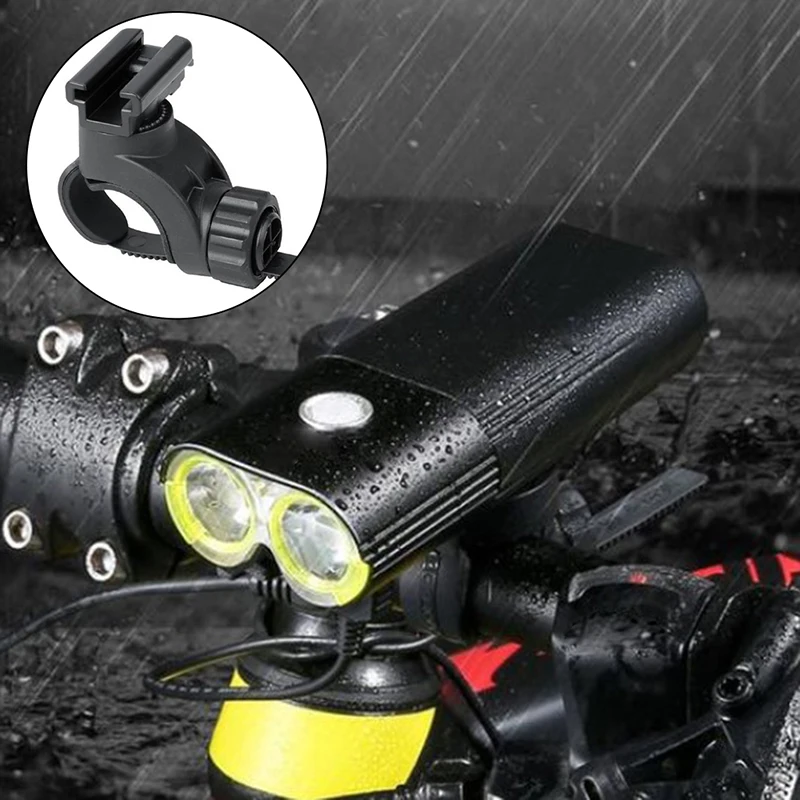 Bike Light Holder Quick Release Bicycle Headlight Holder Front LED Lamp Buckle Adaptor Bracket Cycling Accessories