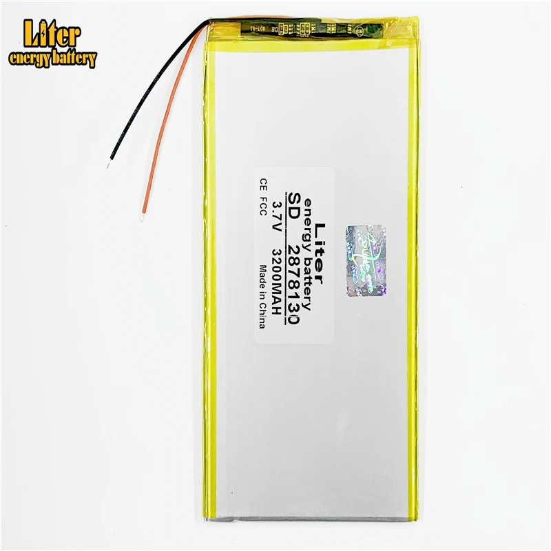 3.7V 2878130 3200mah Polymer lithium ion battery 7 , 8 ,9 inchesTablet batteries,