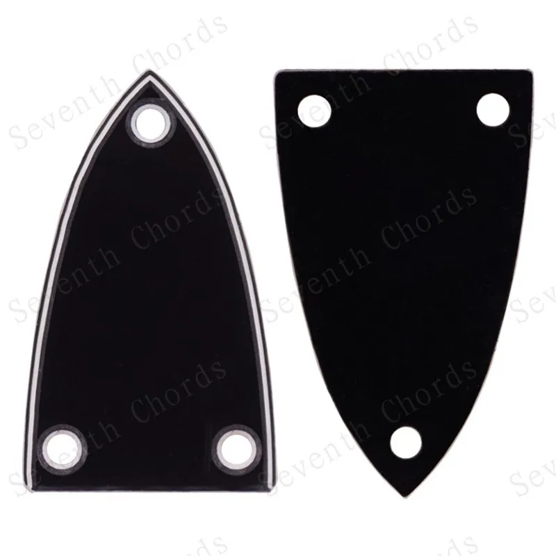 2Pcs Black Plastic Truss Rod Cover For Acoustic Electric Bass Guitar Accessories