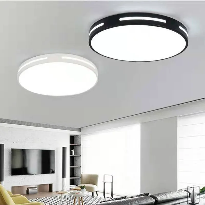 Imagem -02 - Iluminação de Teto em Led Moderna Iluminação Suporte de Superfície Controle Remoto com Brilho Ajustável 18w 24w 36w 48w Sala de Estar