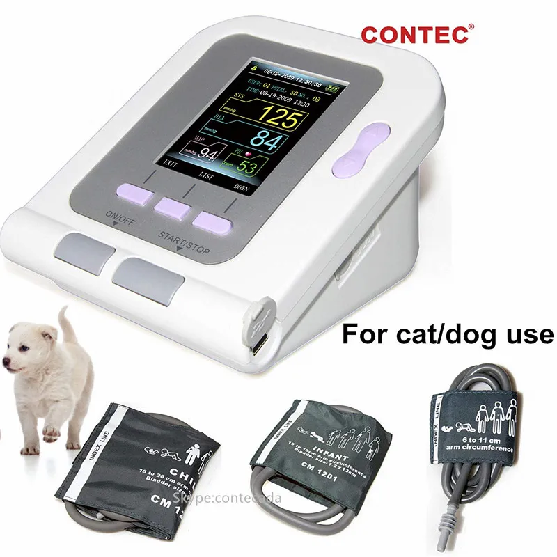 

CONTEC08A-VET Digital Veterinary Blood Pressure Monitor NIBP Cuff,Dog/Cat/Pets Animal Care