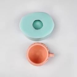 QT0357 PRZY 3D Cup Mould Silicone Sweater Coffee Cup Soap Molds Fondant Soap Molds Handmade Mold Clay Resin Candle Mould