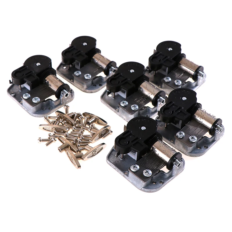 1 pz meccanico fai da te Windup carillon movimento musicale viti chiave argento circa 50g decorazione artigianale decorazioni per la casa 5x4.4x2cm