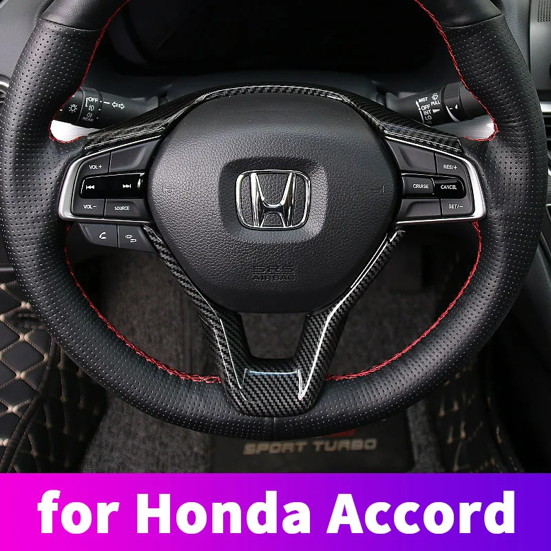

For 10th Honda Accord 2018 2019 Steering wheel decoration stickers Accord sets of modified patch interior sequins decorative aut