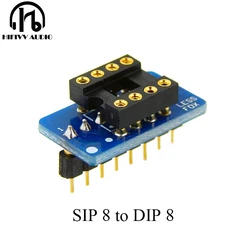 SIP8 a DIP8 scheda adattatore amplificatore operativo conversione DIP-8 OP AMP trasformazione chip IC fai da te PCB per saldatura placcato oro SOP8