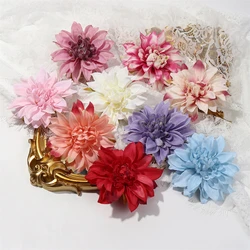 10Pcs Bulk Artificial Flowers Geranium Flower Head For Birthday Wedding Wall Home Decor DIY Wreath Scrapbook Craft Fake Flower