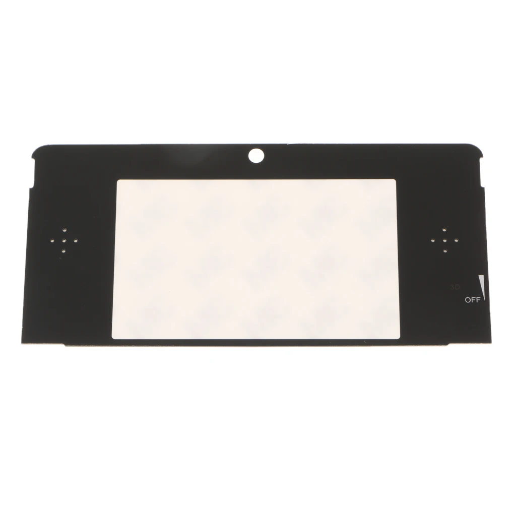 Pantalla de cristal para Nintendo 3DS, cubierta de espejo superior, placa frontal