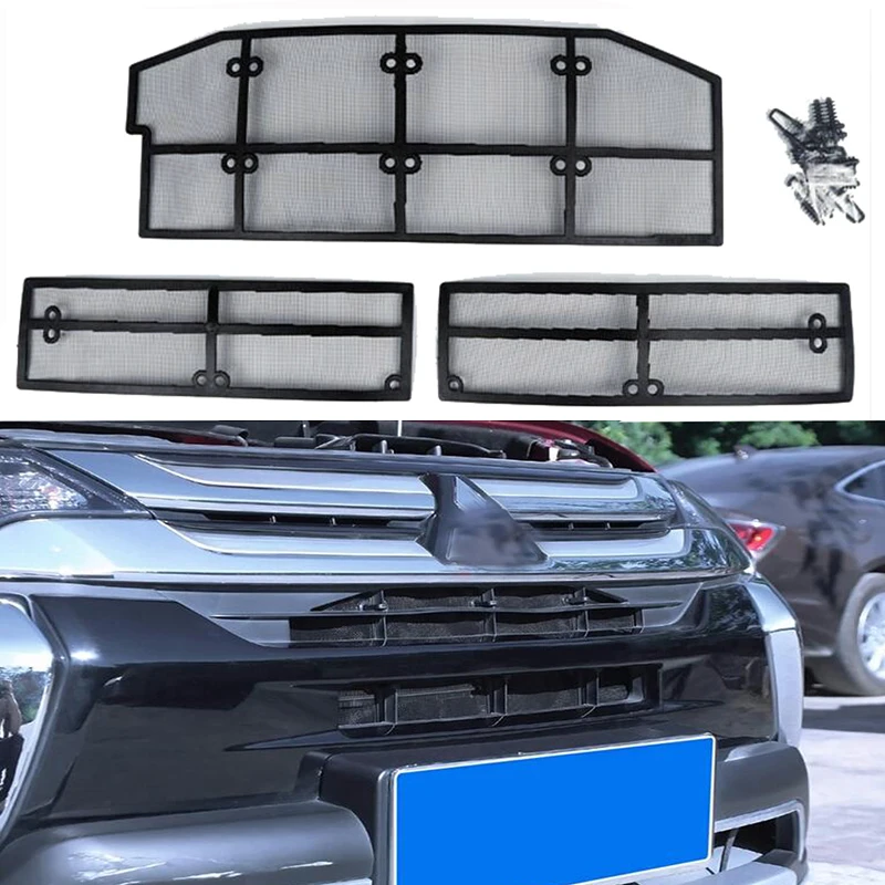 

New 3PCS Grille Insect Screening Mesh Front Grille Net for Mitsubishi Outlander 2013 2014 2015 2106 2017 2018 2019 Accessories