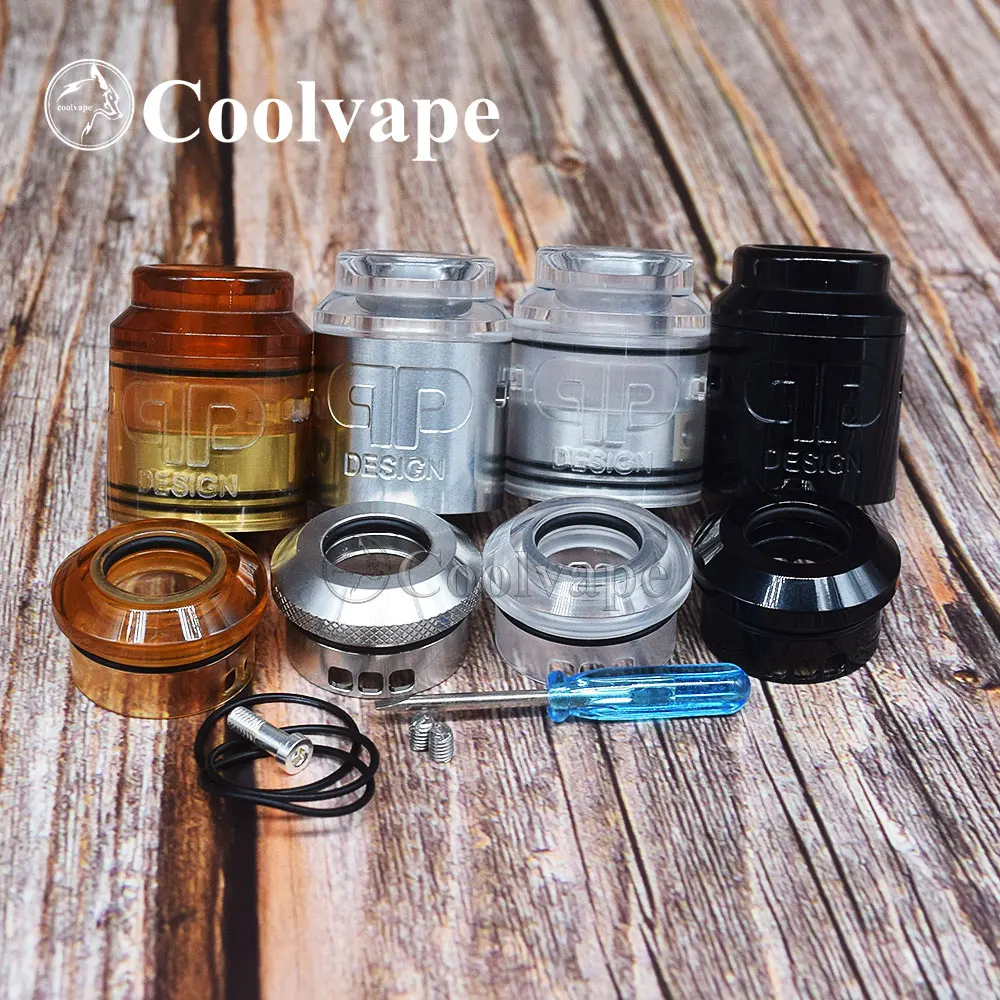 Coolvape QP KALI V2 RDA Atomizer 1:1 25Mm Diamter PC PEI Chất Liệu Ecig Phù Hợp Với 510 Mod Vape Xe Tăng vs Tã Dán Goon Rda Tận Rda