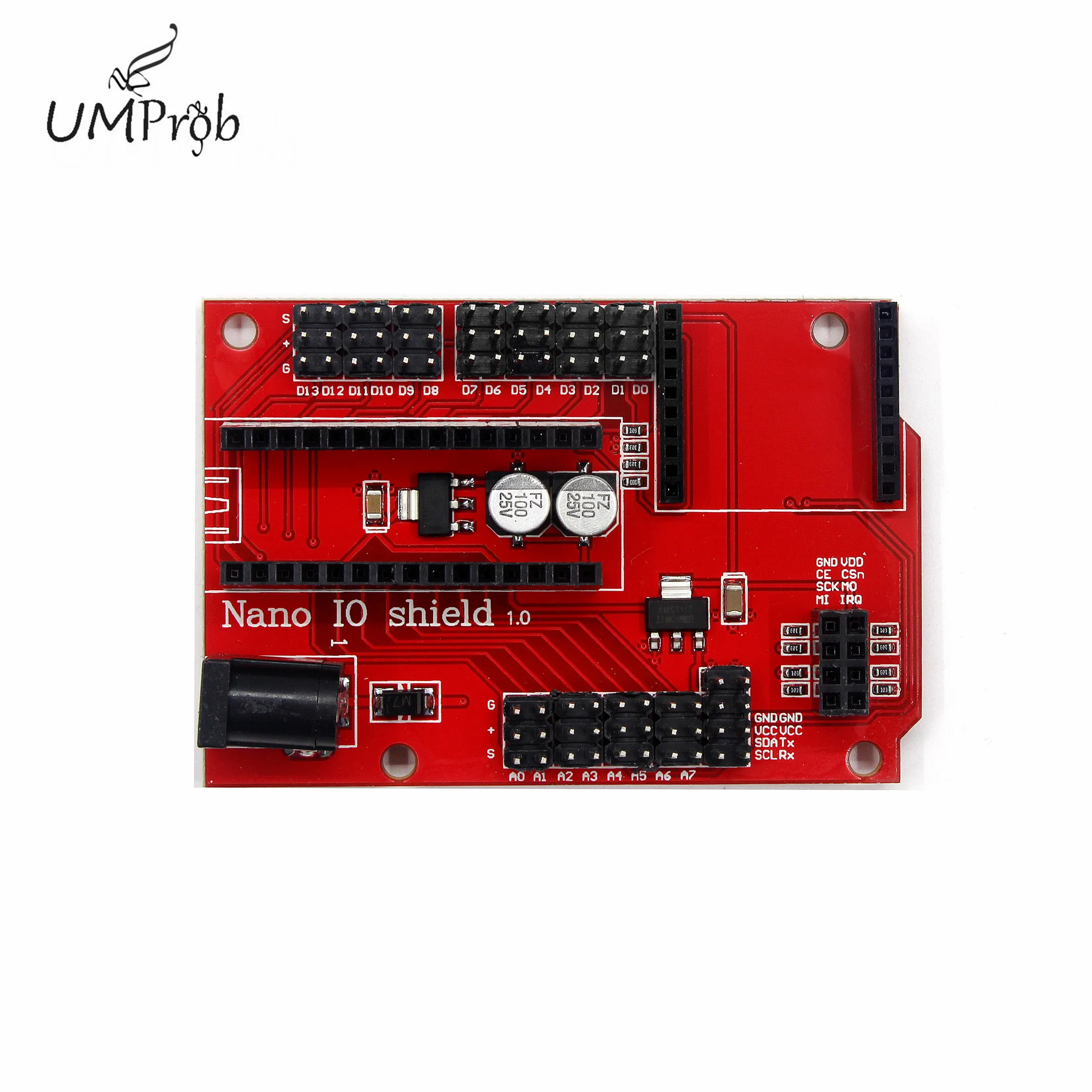 Nano 328P IO Shield Expansion Board NANO V3.0  Adapter Expansion Board for XBEE and NRF24L01 Socket for arduino DIY KIT