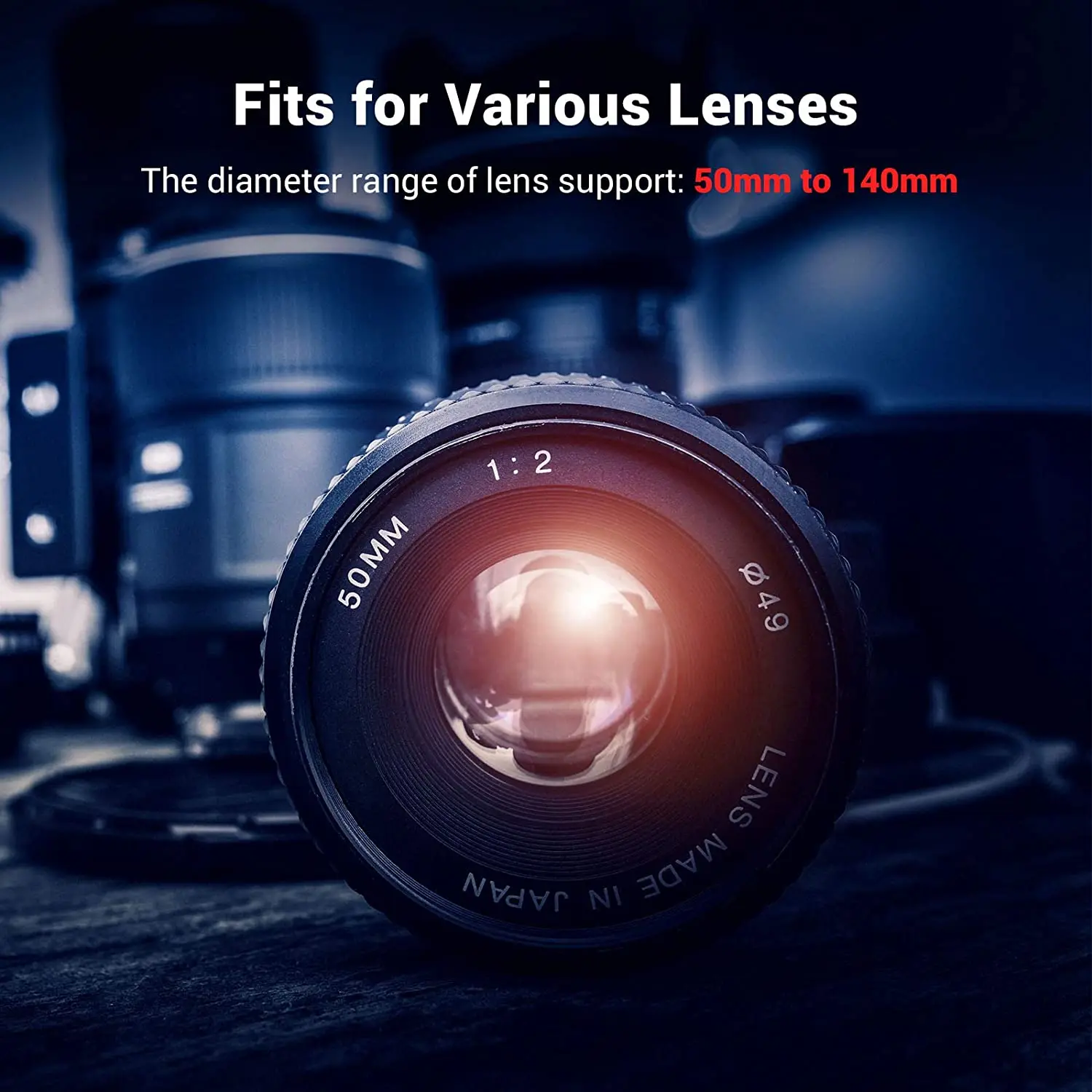 Üst 15mm LWS evrensel Lens desteği 15mm çubuk kelepçe ile kamera Lens y-şekilli braket için 53.5mm ayarı-2681