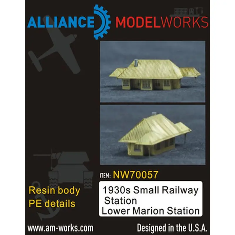 

AM-WORKS NW70057 1/700 1930s Small Railway Station (Lower Marion Station) - Upgrade Detail Set