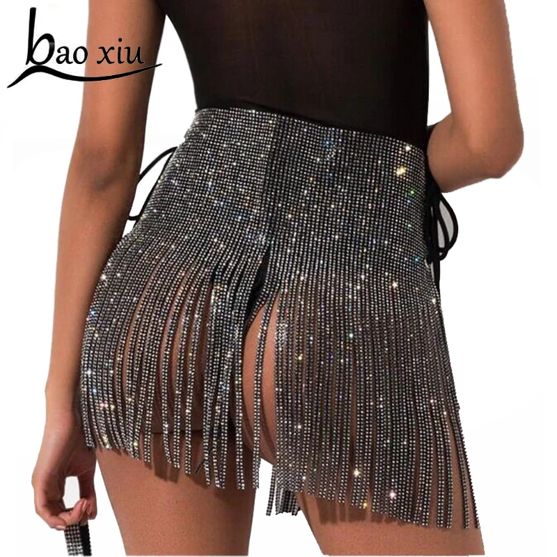 

Luxury Brand Sexy Rhinestone Crystal Wedding Belt Bridal female Silver fringe tassel women Bling wide bondage Belt Straps