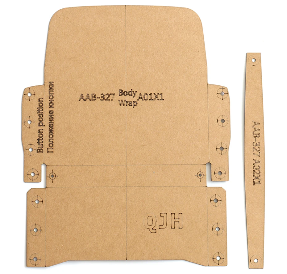 1 Satz Leder Handwerk Mode Persönlichkeit Dame Clutch Tasche Brieftasche Schnitt muster Hart kraft papier Schablone Vorlage 15cm * 8cm – Detail 1