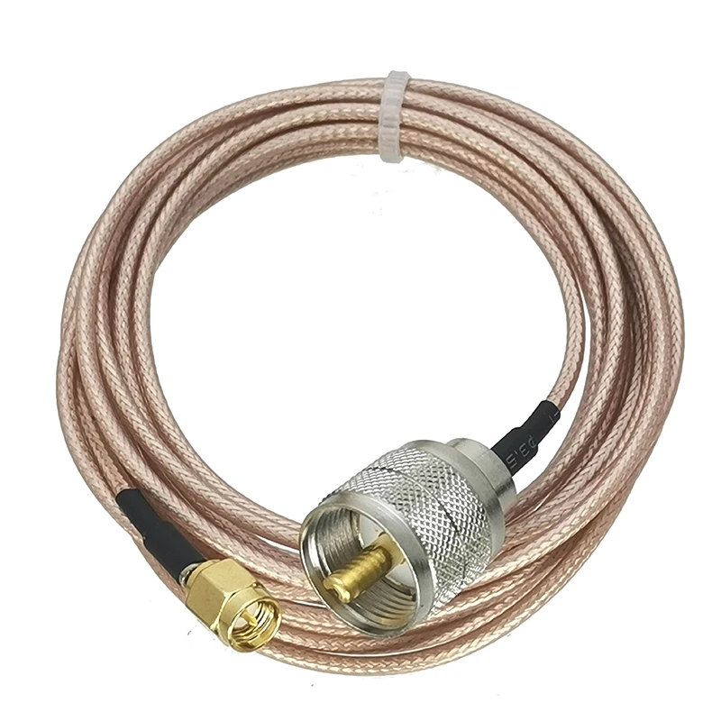 UHF ตัวผู้เป็น SMA ตัวผู้ pigtail RG316 RF pigtail PL259 UHF ปลั๊กตัวผู้ไปยัง PL259 UHF หัวต่อตัวผู้สำหรับ CB วิทยุสมัครเล่นเสาอากาศ