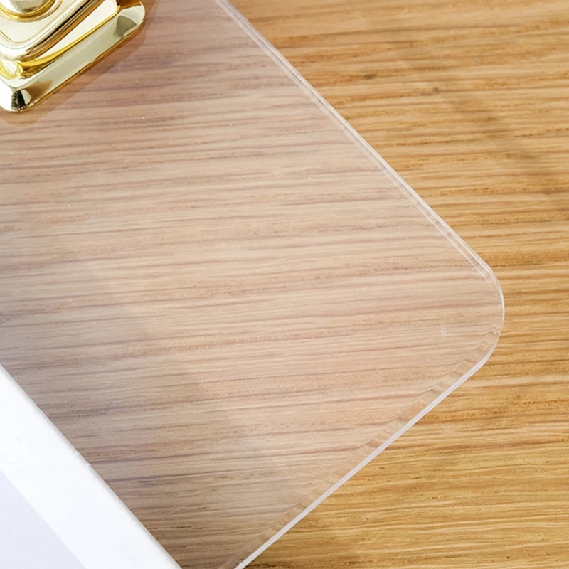 อะคริลิค A4แฟ้มโฟลเดอร์โปร่งใสหน้าเดียวคลิปคลิปคลิปแบบพกพาคลิปบอร์ดสำหรับสำนักงานโรงเรียน