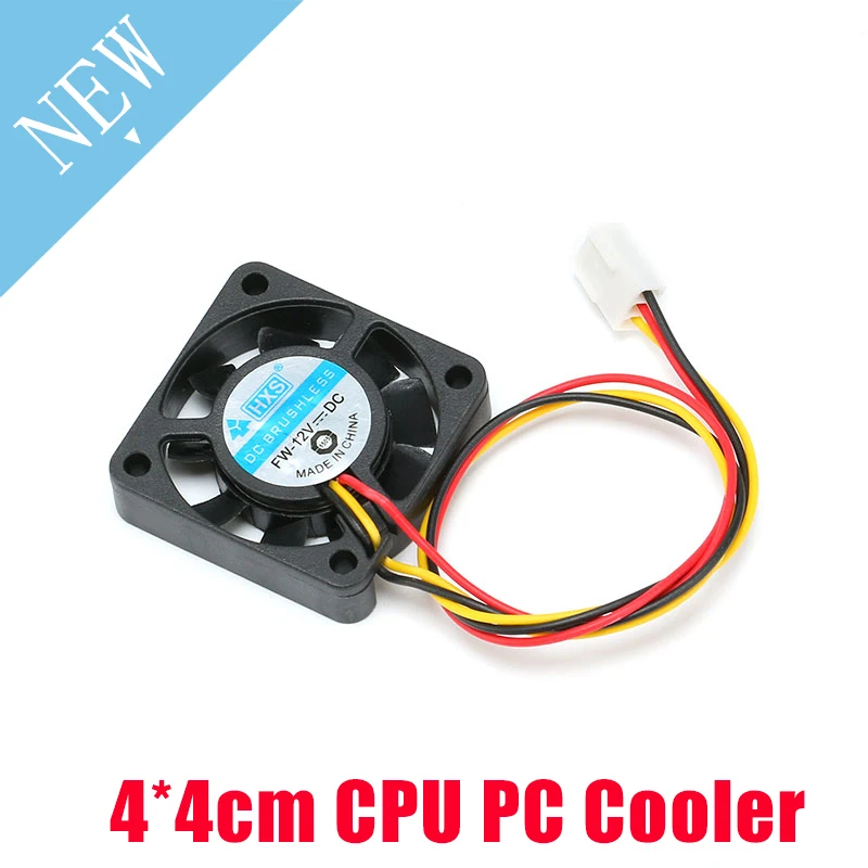 Ventilador de refrigeración de 12V CC, Enfriador de CPU y PC, radiador de ordenador, disipador de calor, 4x4cm, soplador USB Turbo sin escobillas