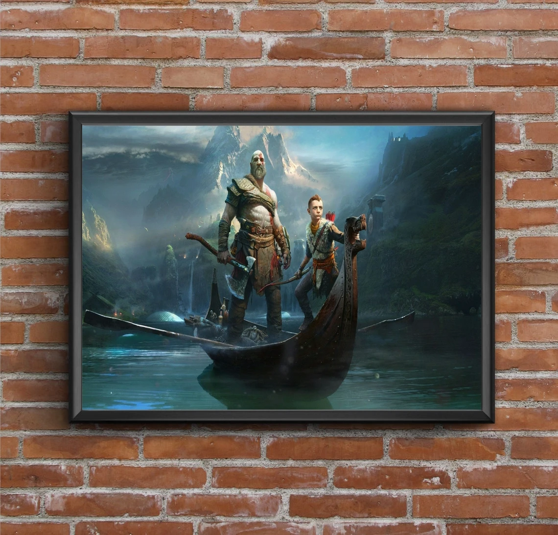 God of War 4 Video Game Canvas Poster Home Wall Painting Decoration (No Frame)