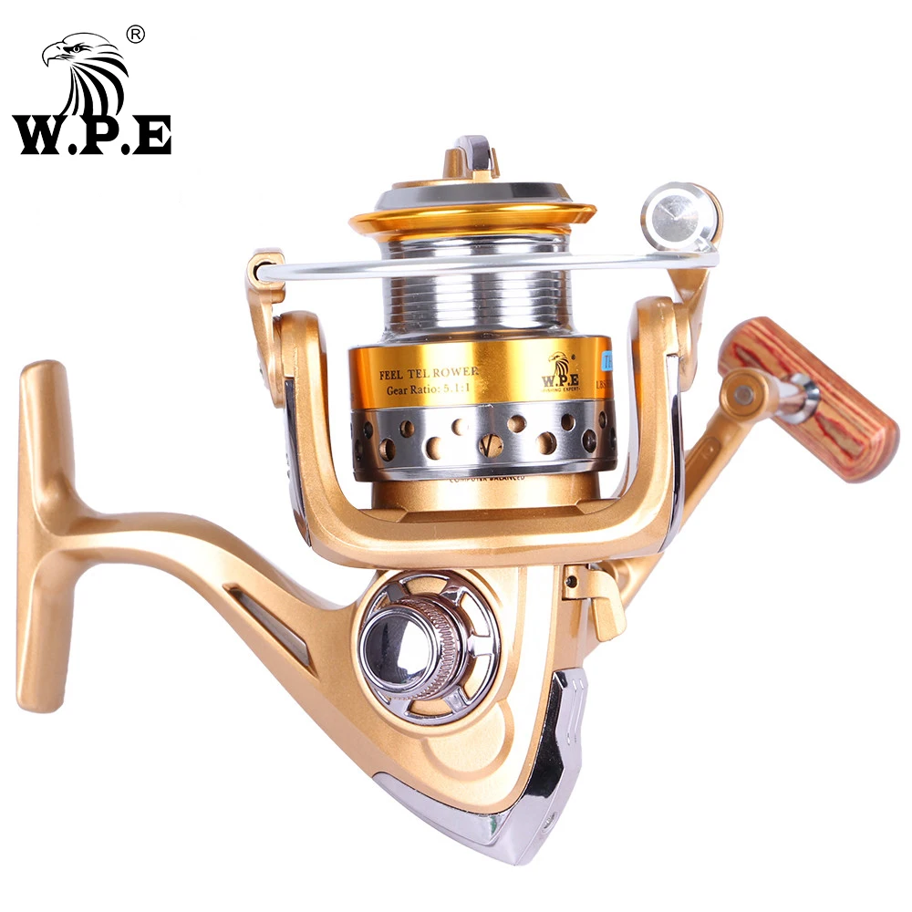 W.P.E TH-X Series 2000/3000/4000/5000 Spinning Fishing Reel  5.1:1 High Speed 8+1 Ball Bearings with Max Drag Power 8KG Wheel