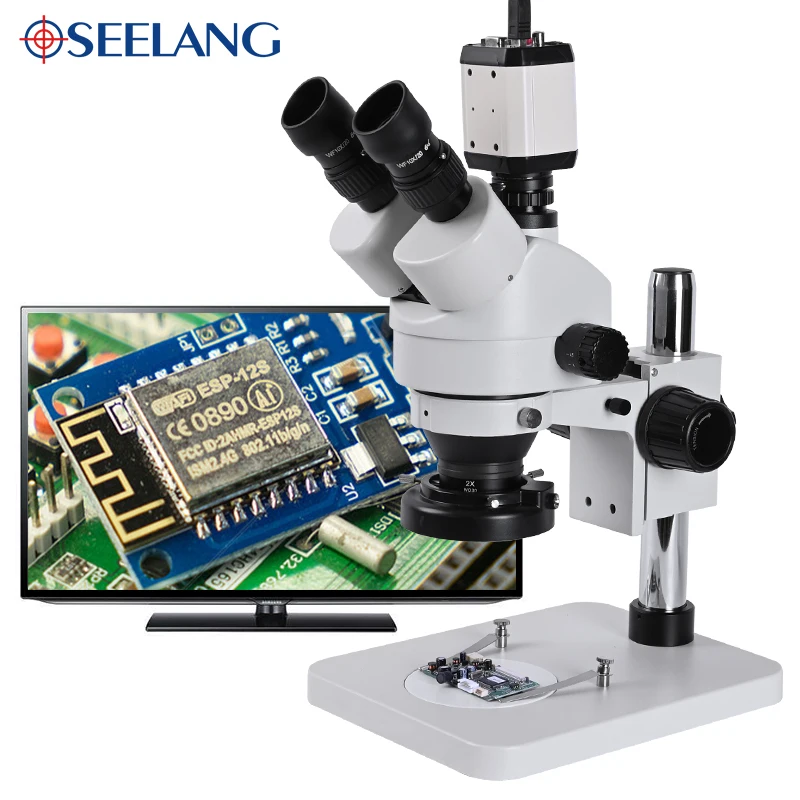 3.5-90X strumento di riparazione della saldatura del microscopio Stereo industriale illuminato per l\'orologio del telefono cellulare che ripara