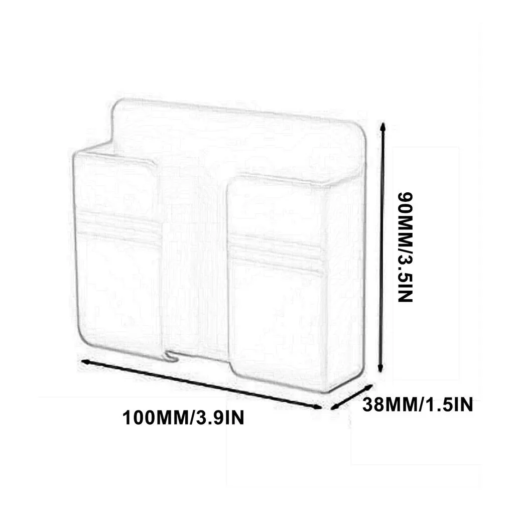 Organizzatore a parete condizionatore d'aria TV scatola di immagazzinaggio per telecomando supporto per spina per telefono cellulare supporto di ricarica USB multifunzione