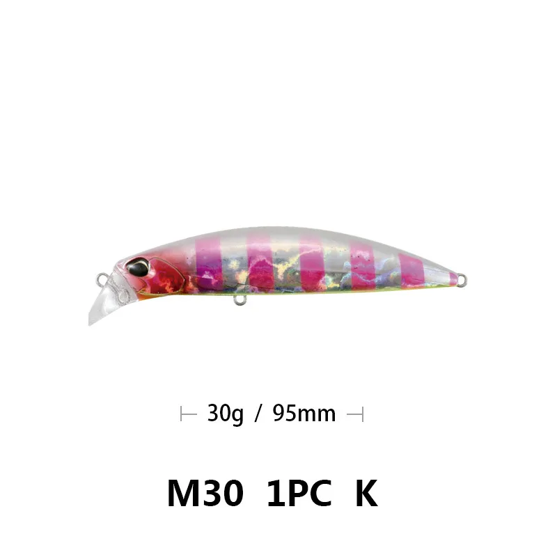 2020 Minnow Fishing Lure Bait Weights30g/10.2cm Winter Tackle Pesca Saltwater Lures Articulos De Pesca Isca Artificial Fake Fish