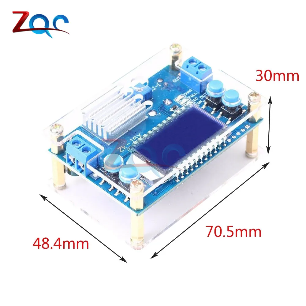 DC DC Step Down DC 6.5 -36V to 1.2-32V 5A CC/CV LCD Digital Display Adjustable Buck Power Supply Voltage Regulator with Case