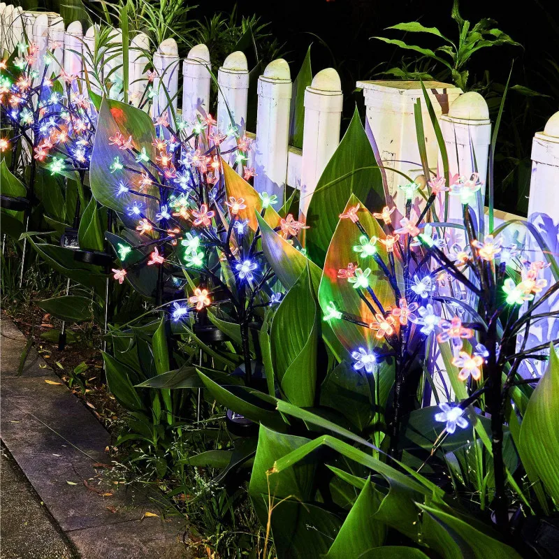 

Outdoor LED Solar Garden Lights 20 LEDs Waterproof String Fairy Light Flower Lawn Light For Garden Home Christmas Decoration