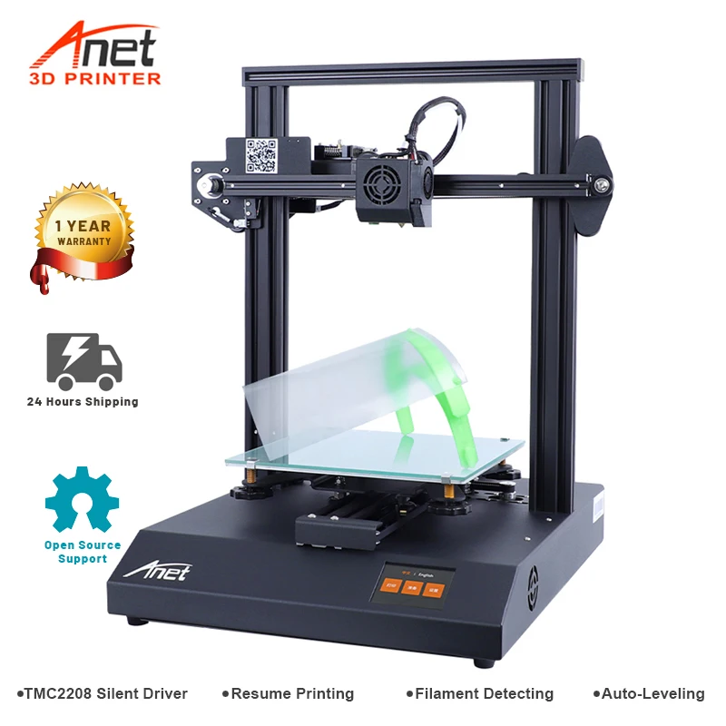 

Anet ET4Pro Impresora 3D Printer With TMC2208 Silent Driver Reprap Prusa i3 DIY Kit With Auto Self-Leveling Resume Printing