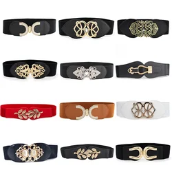 40 Stijlen Mode Vrouwen Elastische Riemen Designer Luxe Merk Metalen Gesp Taille Band Jurk Jas Trui Decoratieve Tailleband