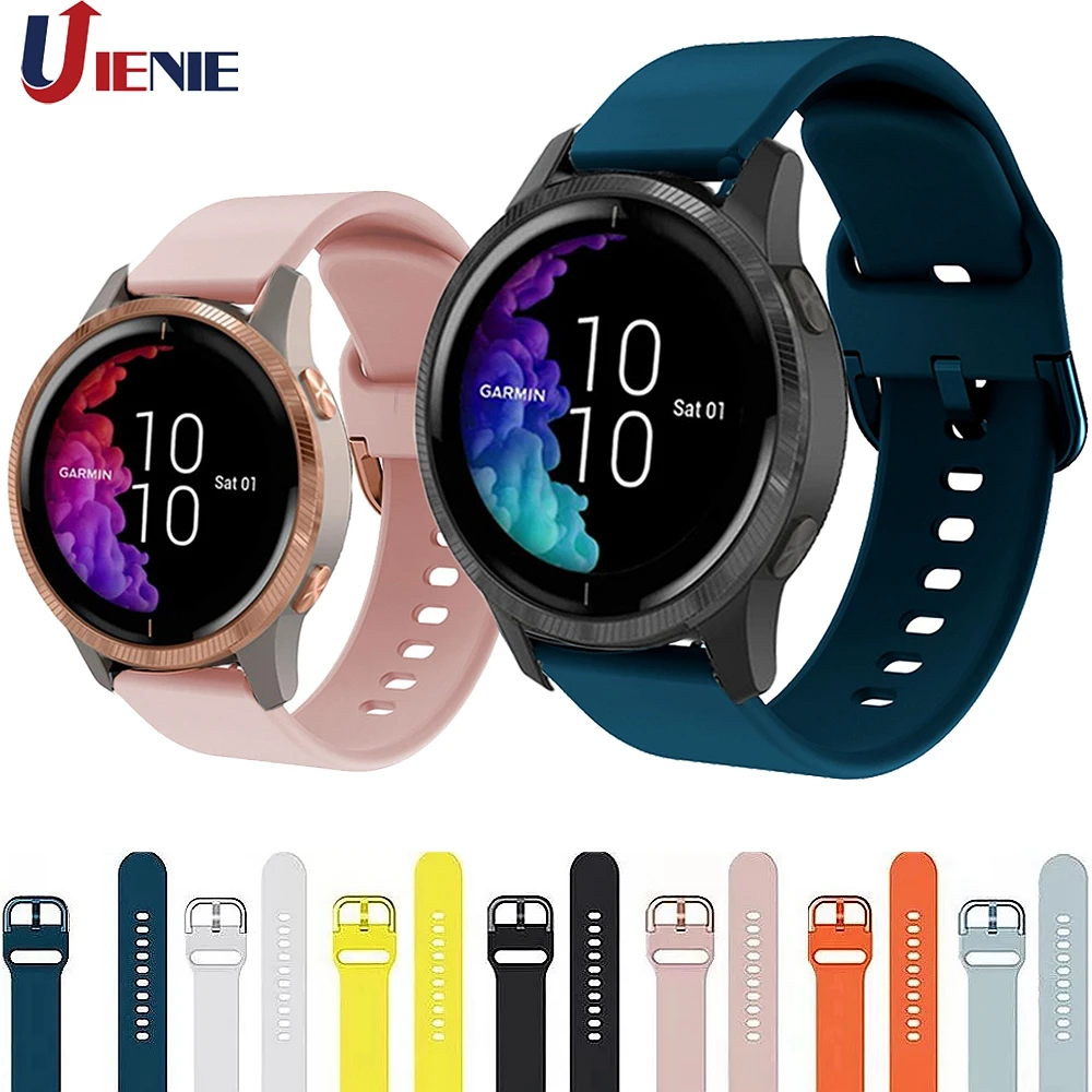 Силиконовый ремешок для часов Garmin Venu SQ/GarminMove 3 Luxe Style/Vivoactive 3, браслет для умных часов, браслет Correa