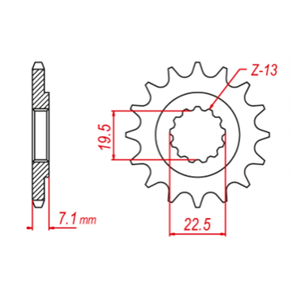 520 15T Front Sprocket Gear Staring Wheels For Suzuki TU250 TU250X VL250 Intruder LC TU VL 250 DR370 SP370 SP400 SR SP 370 400