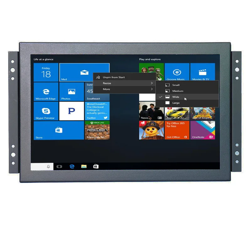 Open Frame 10.1 Inch 1920*1200 Wide Industrial Monitor Mount Lcd Monitor With USB VGA HDMI Interface And Speakers