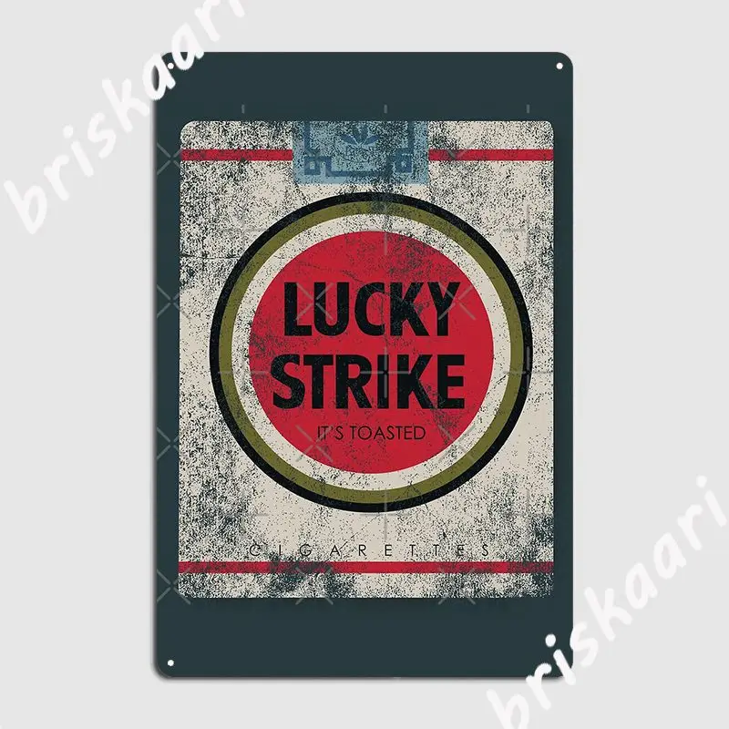 Vintage Lucky Strikes Metal Sign Painting Décor Club Bar Funny Club Party Tin Sign Poster