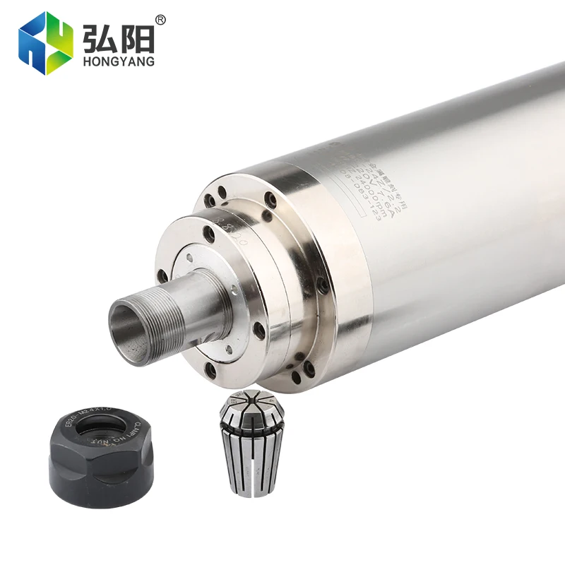 CNC Spindle Motor 2.2kw ER20 Water-Cooled Spindle 4 Bearings 400Hz For Metal, Iron, Stainless Steel Water-Cooled Cutting