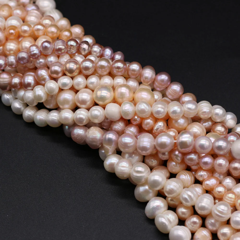 100% Natural Freshwater Pearl Beads Fine pearls Punch Loose Beads For DIY Women Elegant Bracelet Necklace Earring Jewelry Making