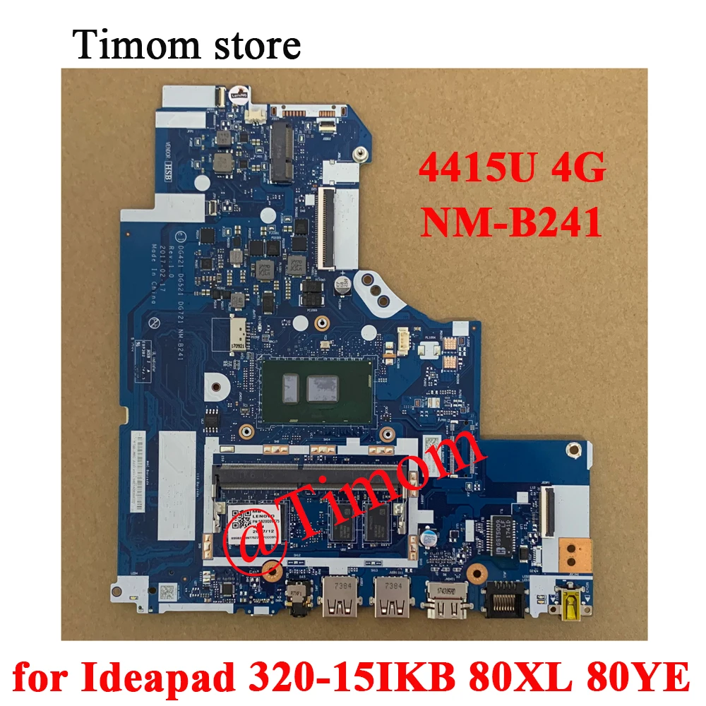 

4415U 4G SR348 для Ideapad 320-15IKB 80XL 80YE материнская плата для ноутбука фрейм PN 5B20Q09775 5B20Q09778