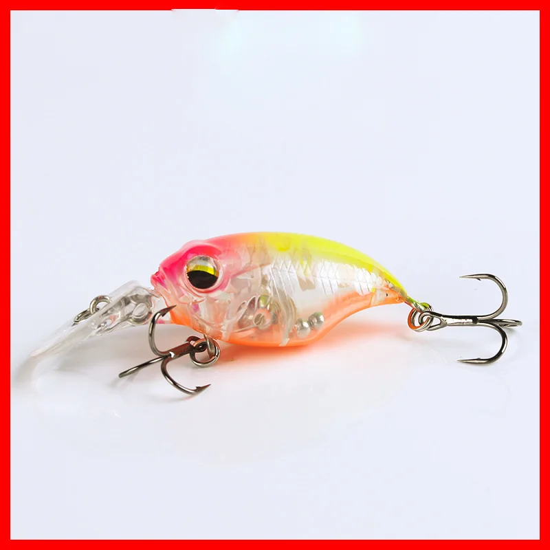 BassLegend Fishing Floating Mini Crankbait Griffon Bait Bass Pike Trout Lure 38mm 5.7g Depth 1.2m Rattle