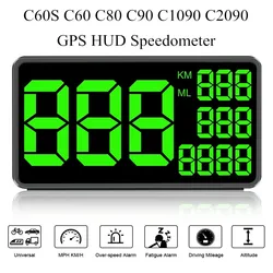 GPS Speedometer HUD Display Digital Speed Odometer Universal For Bus Bike Motorcycle Truck Car C60s C60 C80 C90 C1090 C2090
