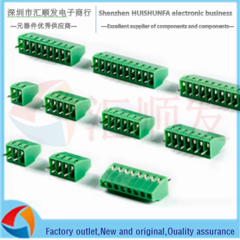 KF128-2.54 في خط 150 فولت/6A 2.54 مللي متر الملعب المسمار نوع محطة PCB