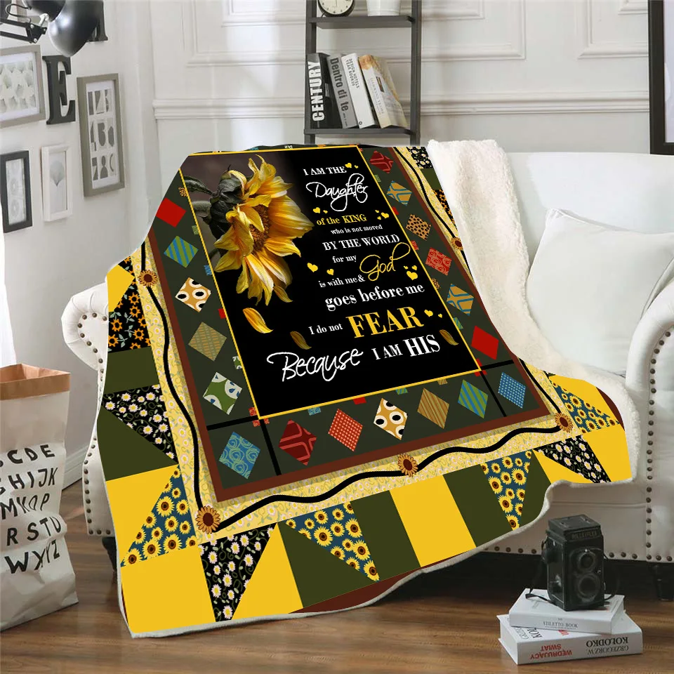 

I Am The Daughter 3d printed fleece blanket for Beds Hiking Picnic Thick Quilt Fashionable Bedspread Sherpa Throw Blanket