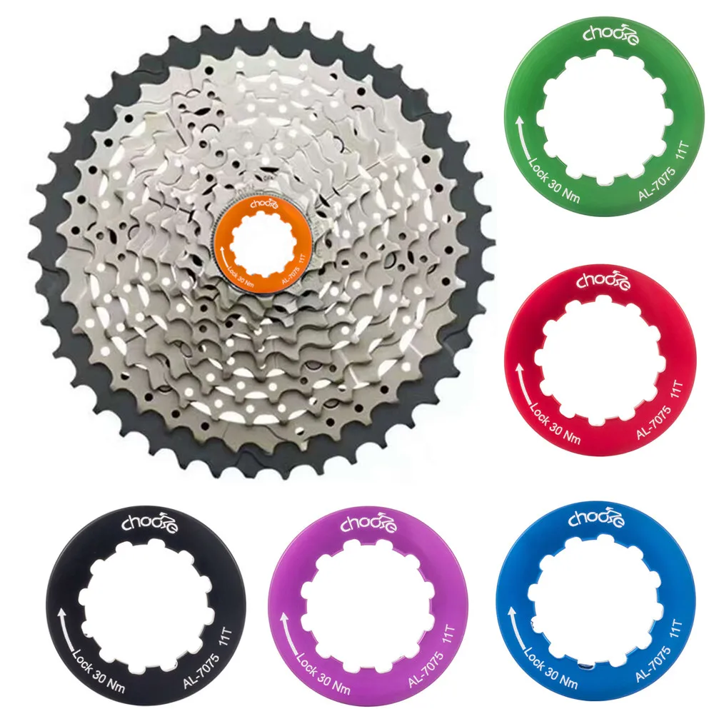 CNC Bike Flywheel Cassette Cap 11T Bicycle Freewheel Locking Ring Aluminum Alloy For Shimano Freewheel Cycling Accessories